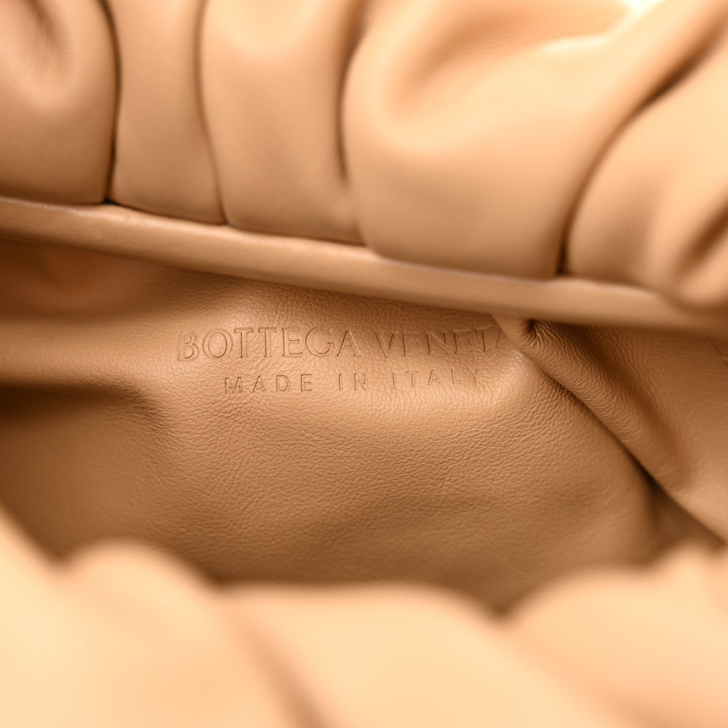 Smooth Butter Calfskin Small The Shoulder Pouch Almond