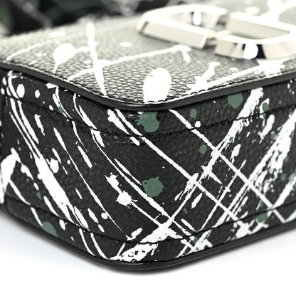 Marc Jacobs Calfskin Paint Splatter Small Snapshot Camera Bag Black Multi 8 of 9