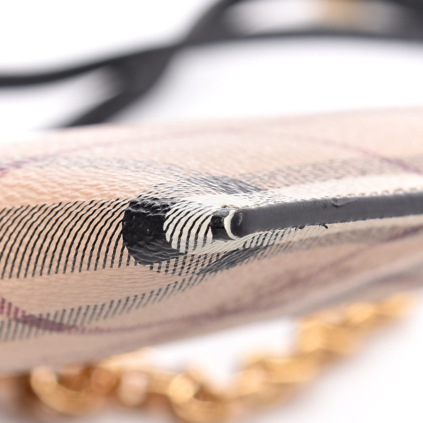Haymarket Check Peyton Crossbody Clutch Bag Toffee