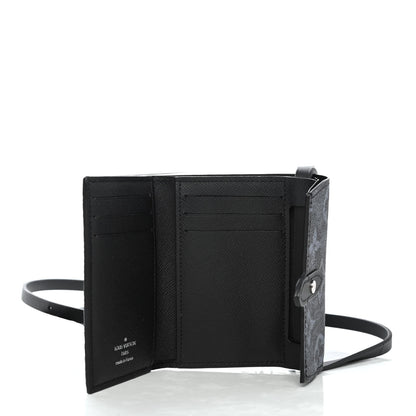 Louis Vuitton Monogram Pastel Cross Card Holder Black 4 of 4