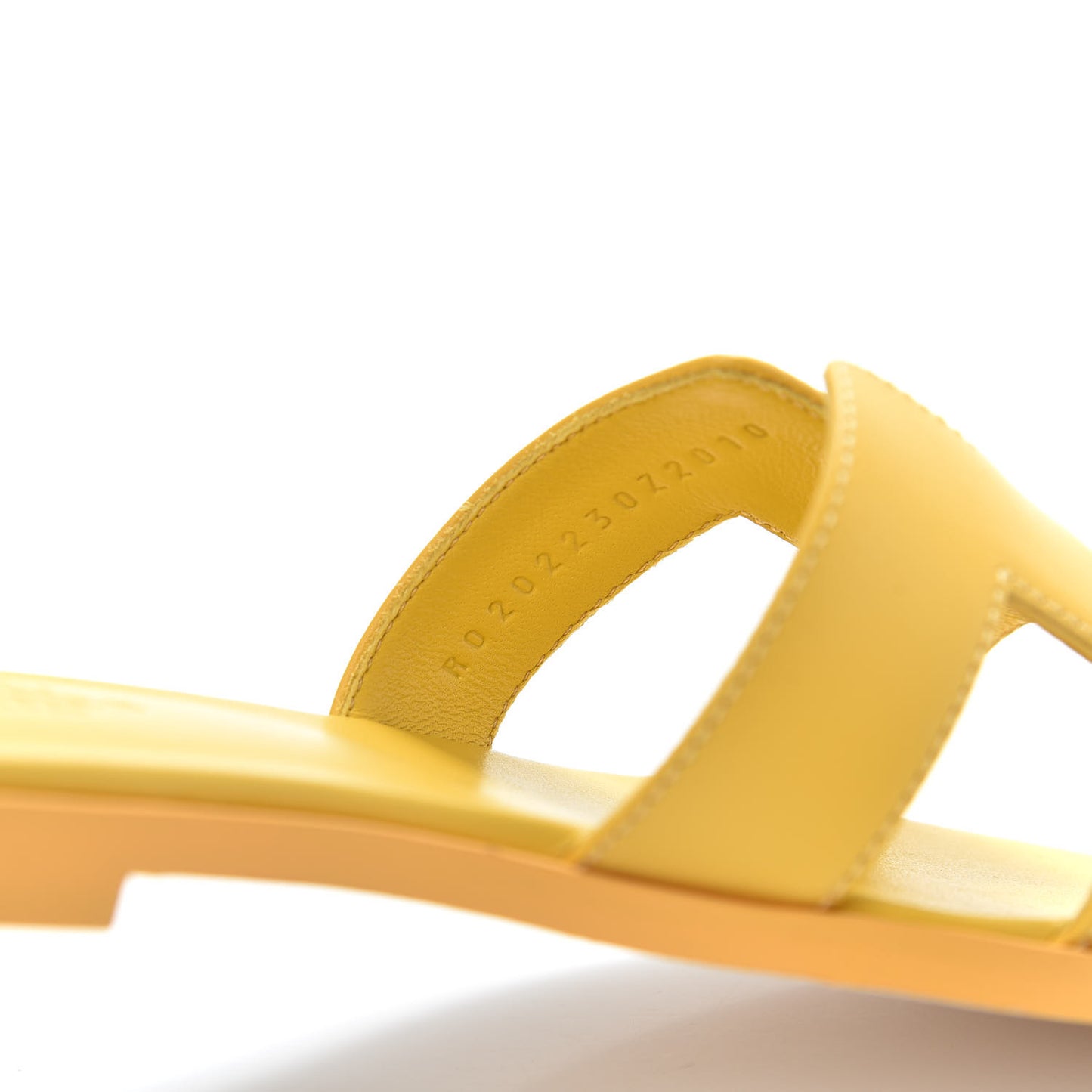 Calfskin Oran Sandals 35 Jaune Citron