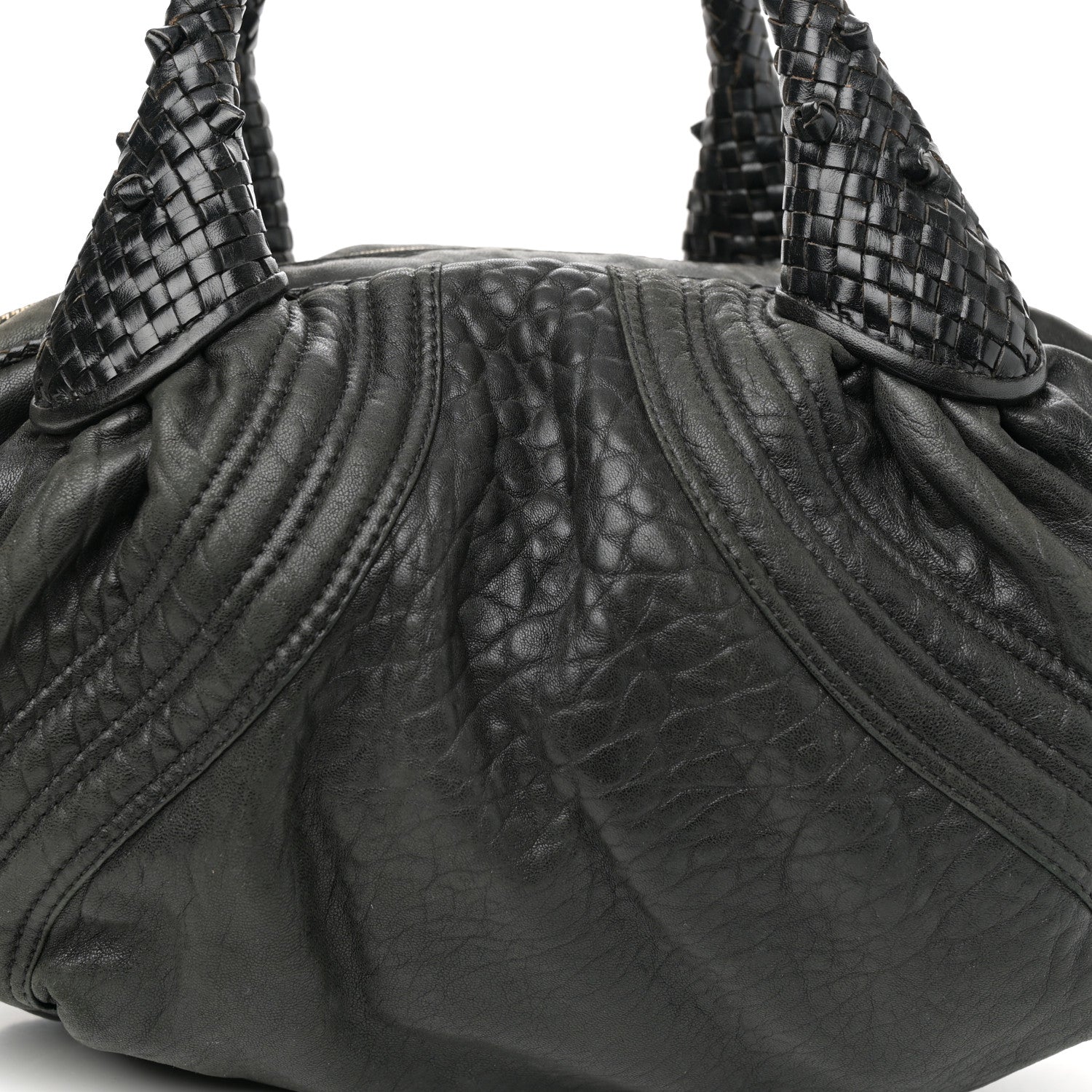 Fendi Nappa Nuvolata Tortuga Spy Bowler Black 8 of 11