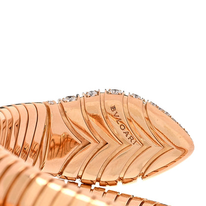 Bulgari 18K Rose Gold Diamond Serpenti Tubogas Bracelet 3 of 3