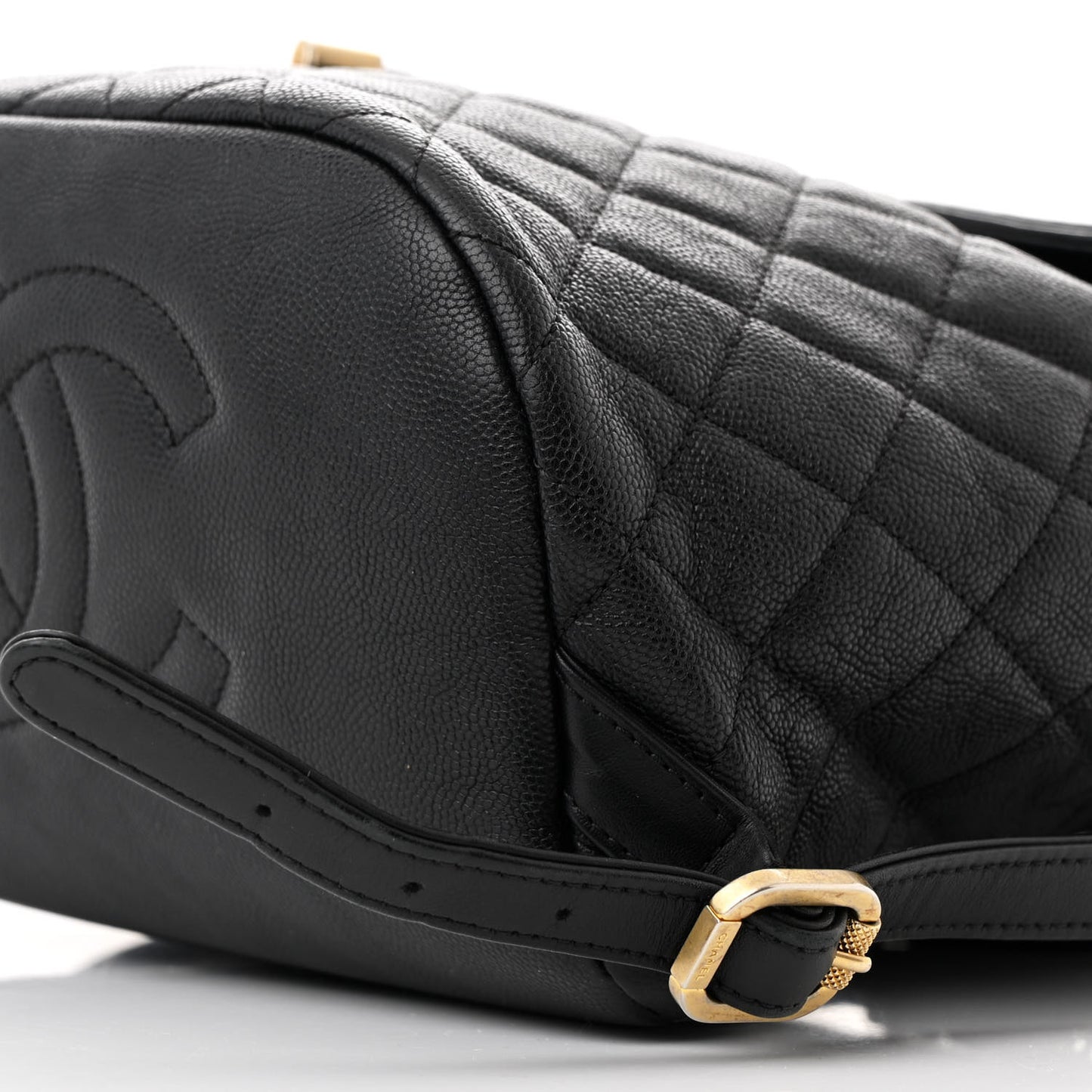 Caviar Quilted Filigree Backpack Black