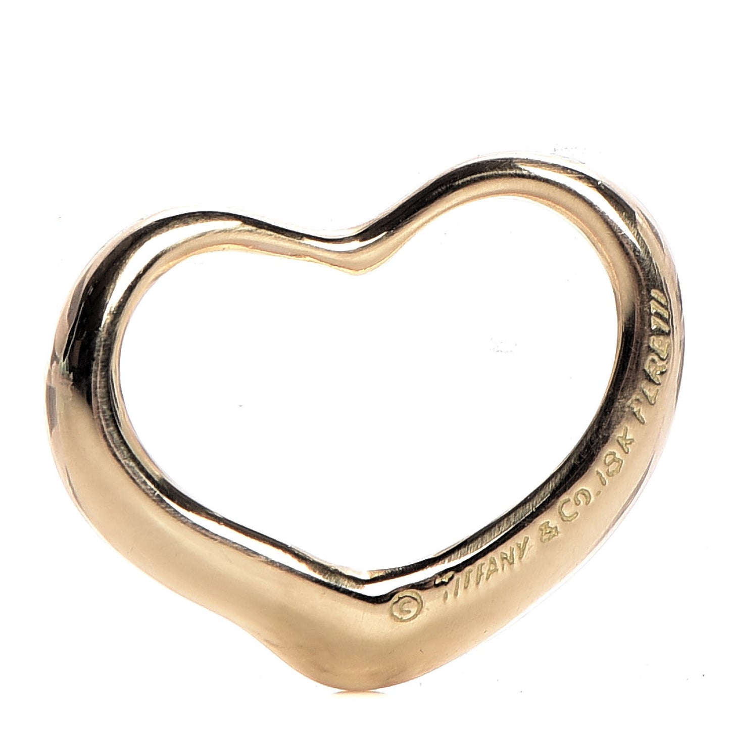18K Yellow Gold Elsa Peretti Large Open Heart Pendant