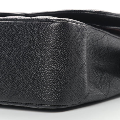 Chanel Caviar Quilted Jumbo Double Flap Black 8 of 11