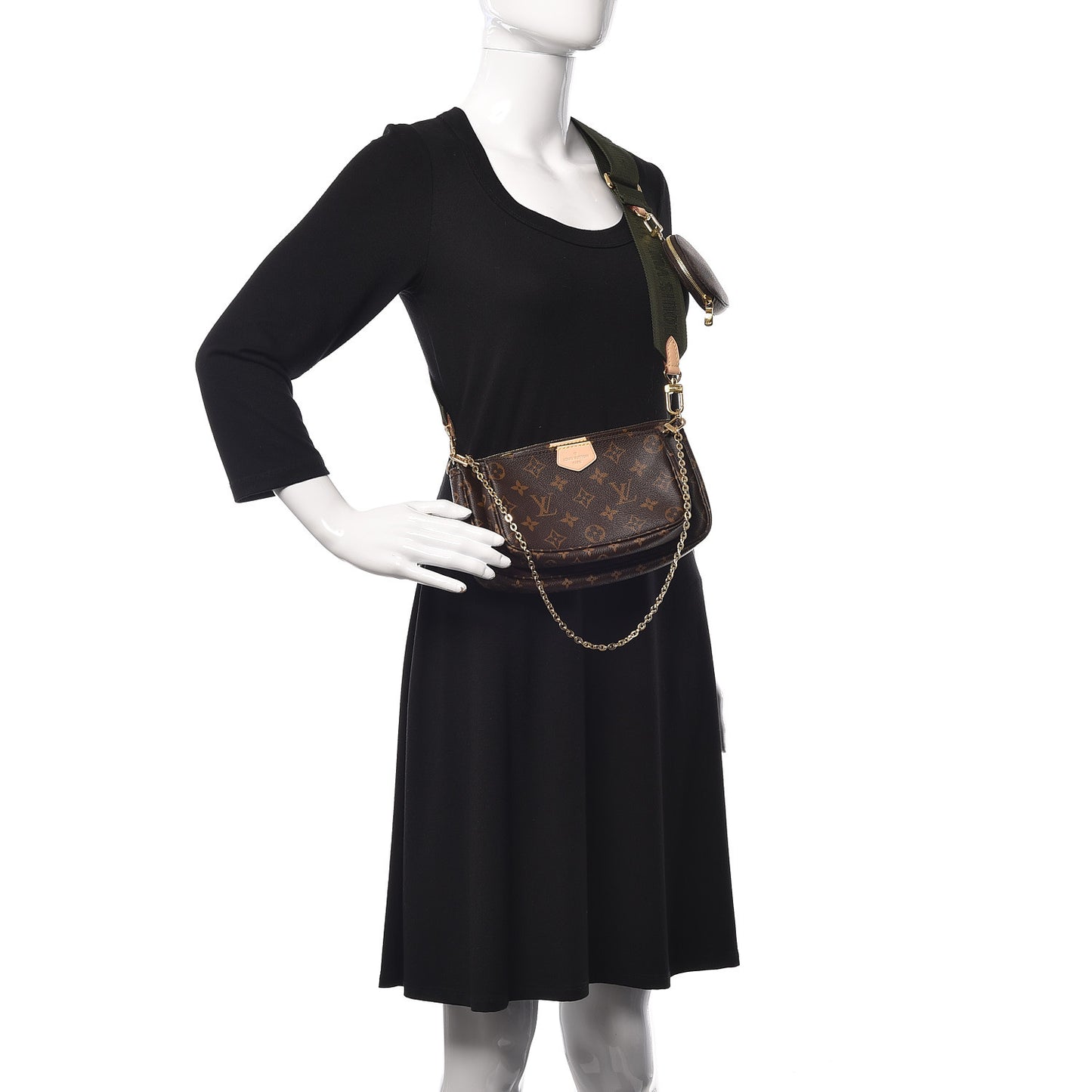 Monogram Multi Pochette Accessories Kaki