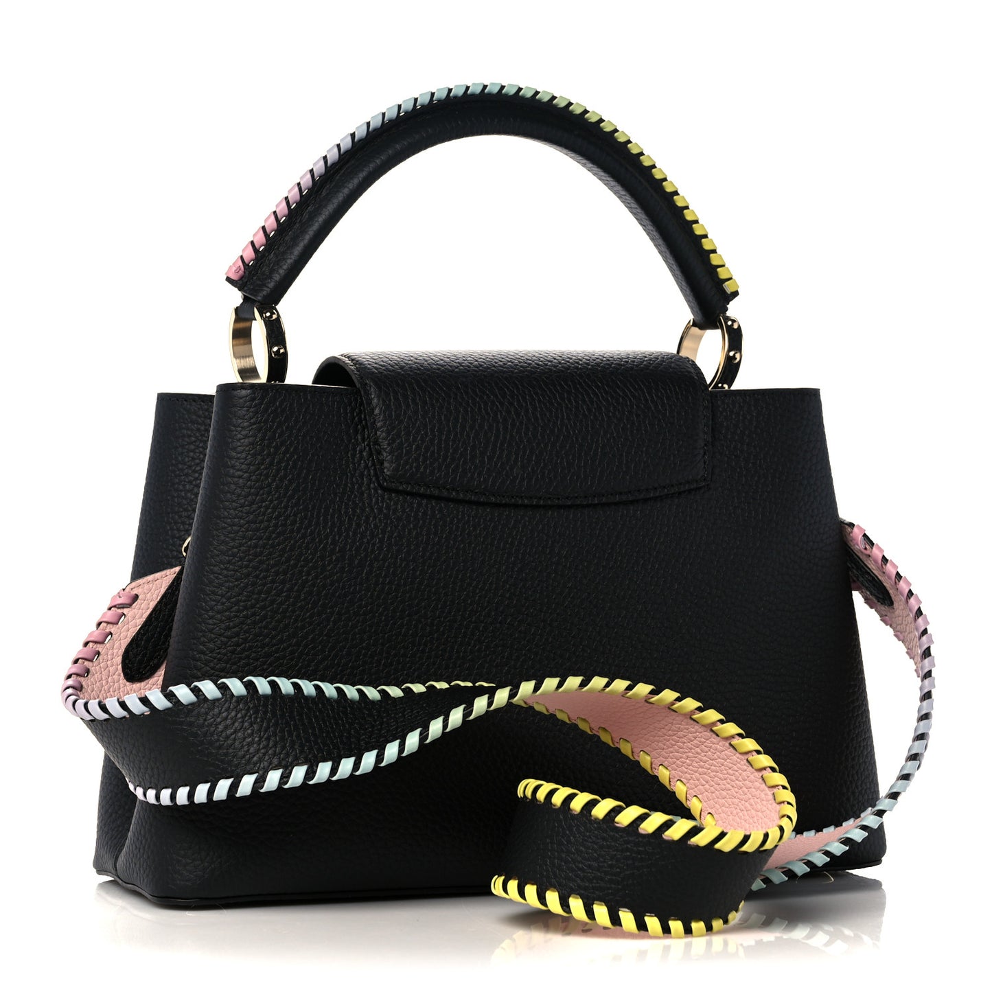 Taurillon Capucines MM Rainbow Black