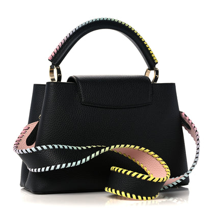 Louis Vuitton Taurillon Capucines MM Rainbow Black 2 of 8