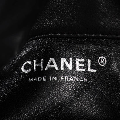 Chanel Lambskin Quilted Mineral Nights Flap Wristlet Black 6 of 7