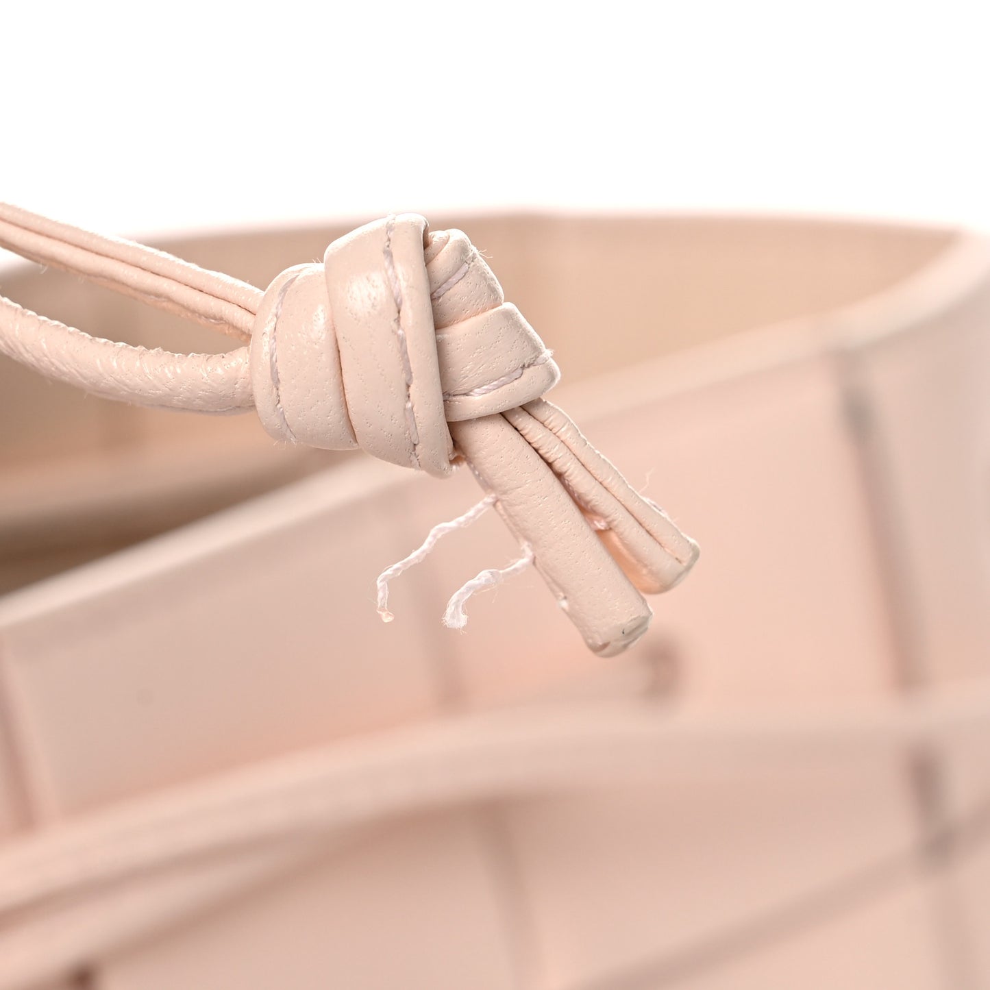 Nappa Maxi Intrecciato Cassette Bucket Bag Melon Washed