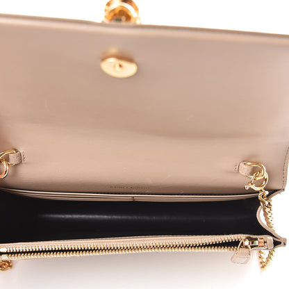 Saint Laurent Smooth Calfskin Classic Monogram Kate Tassel Chain Wallet Dark Beige 5 of 9