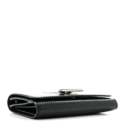 Louis Vuitton Epi Twist Compact Wallet Black 4 of 8