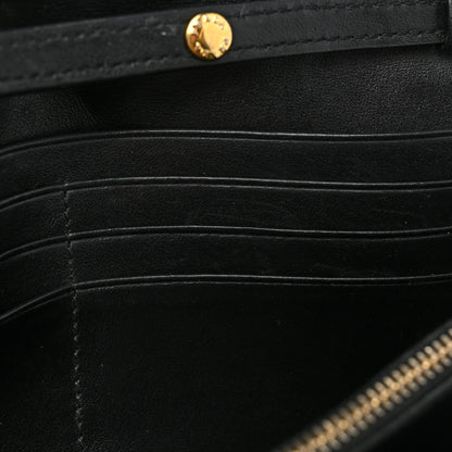 Prada Soft Calfskin Quilted Chain Wallet Black 10 of 17