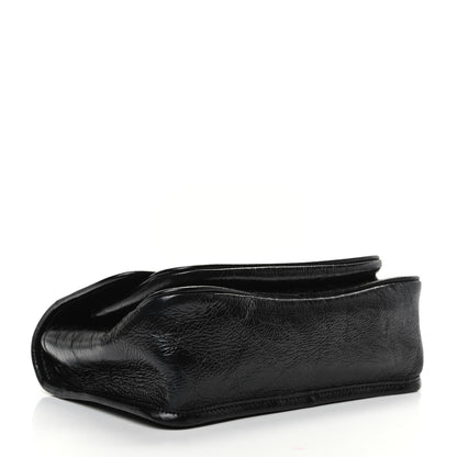 Saint Laurent Crinkled Calfskin Matelasse Monogram Baby Niki Chain Satchel Black 4 of 9