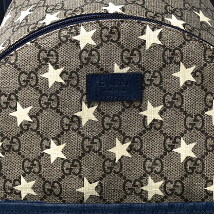 Gucci GG Supreme Monogram Stars Childrens Backpack Beige Ebony Yellow Royal 9 of 12