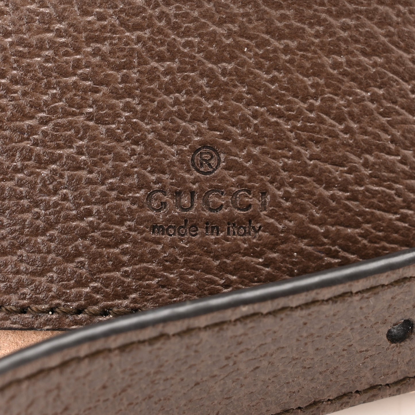 GG Supreme Monogram Textured Calfskin Web Mini Ophidia Half Moon Hobo Beige Ebony New Acero