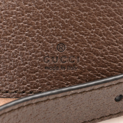 Gucci GG Supreme Monogram Textured Calfskin Web Mini Ophidia Half Moon Hobo Beige Ebony New Acero 6 of 12