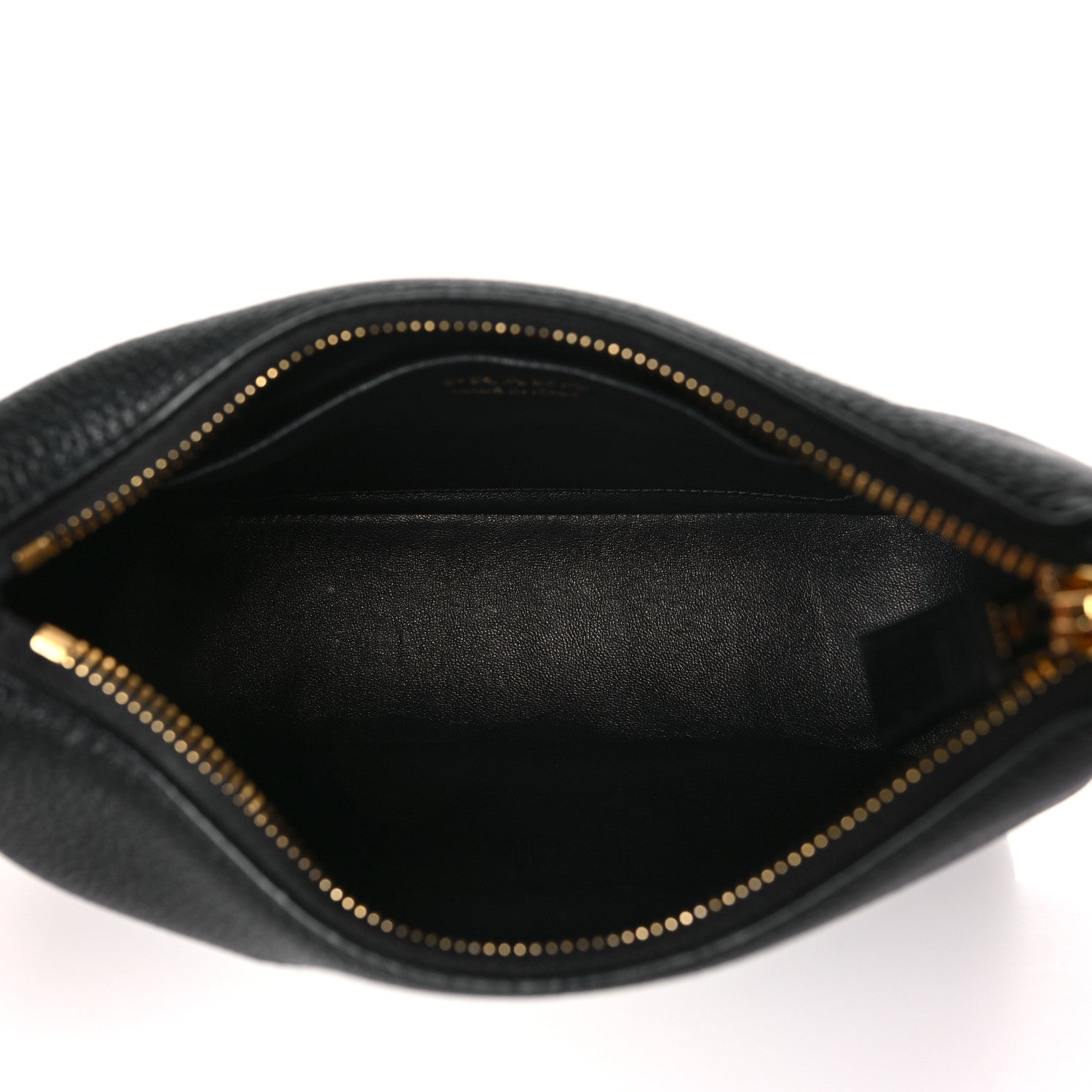 Prada Vitello Daino Soft Zippered Hobo Shoulder Bag Black 5 of 9