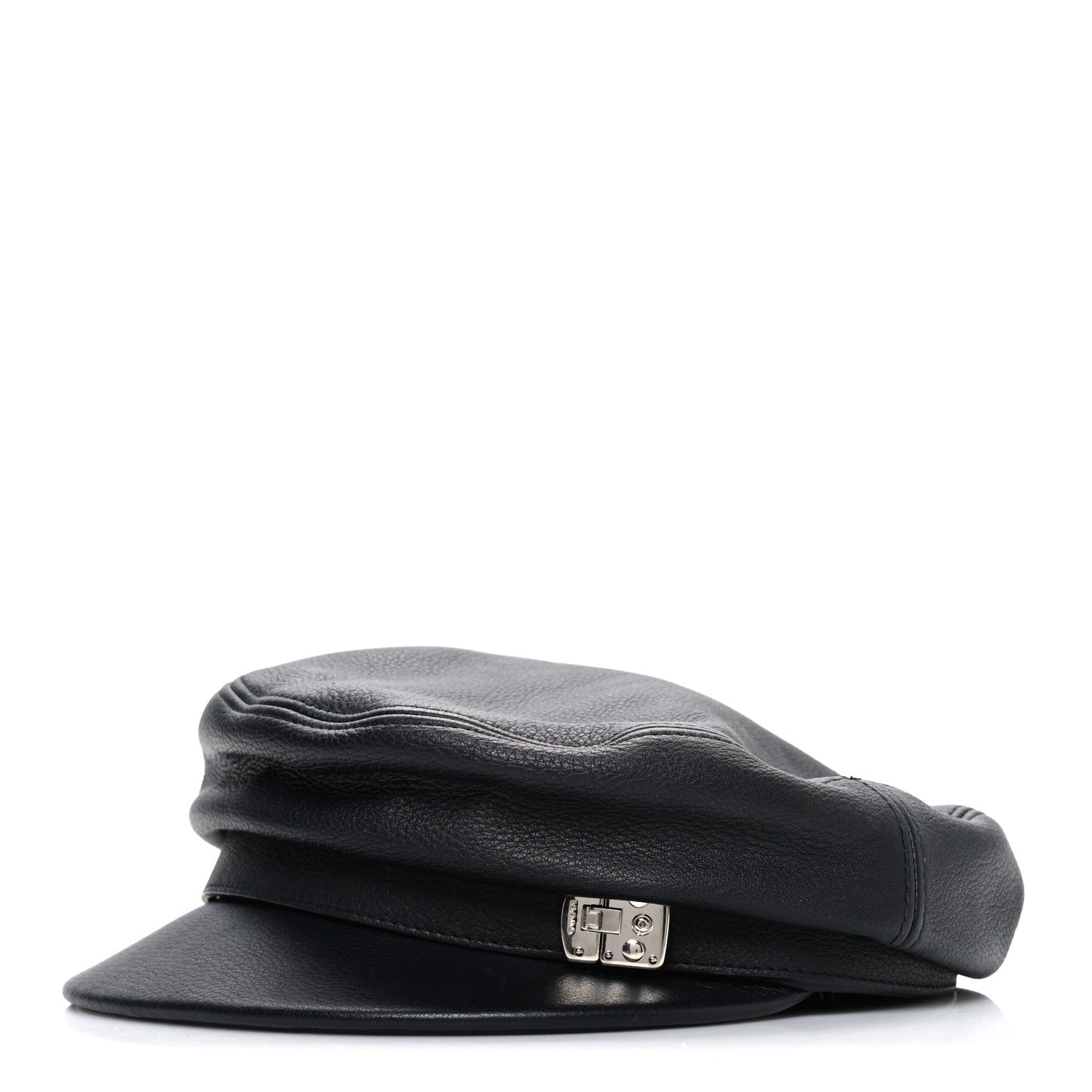 Gucci Calfskin Newsboy Hat M Black 1 of 9