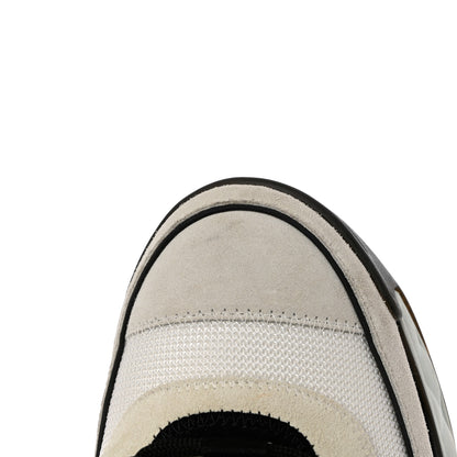 Chanel Velvet Calfskin Mixed Fibers CC Sneakers 38.5 Ivory Black 9 of 12