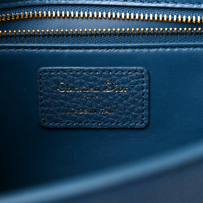 Christian Dior Grained Calfskin 30 Montaigne Flap Bag Blue 6 of 11
