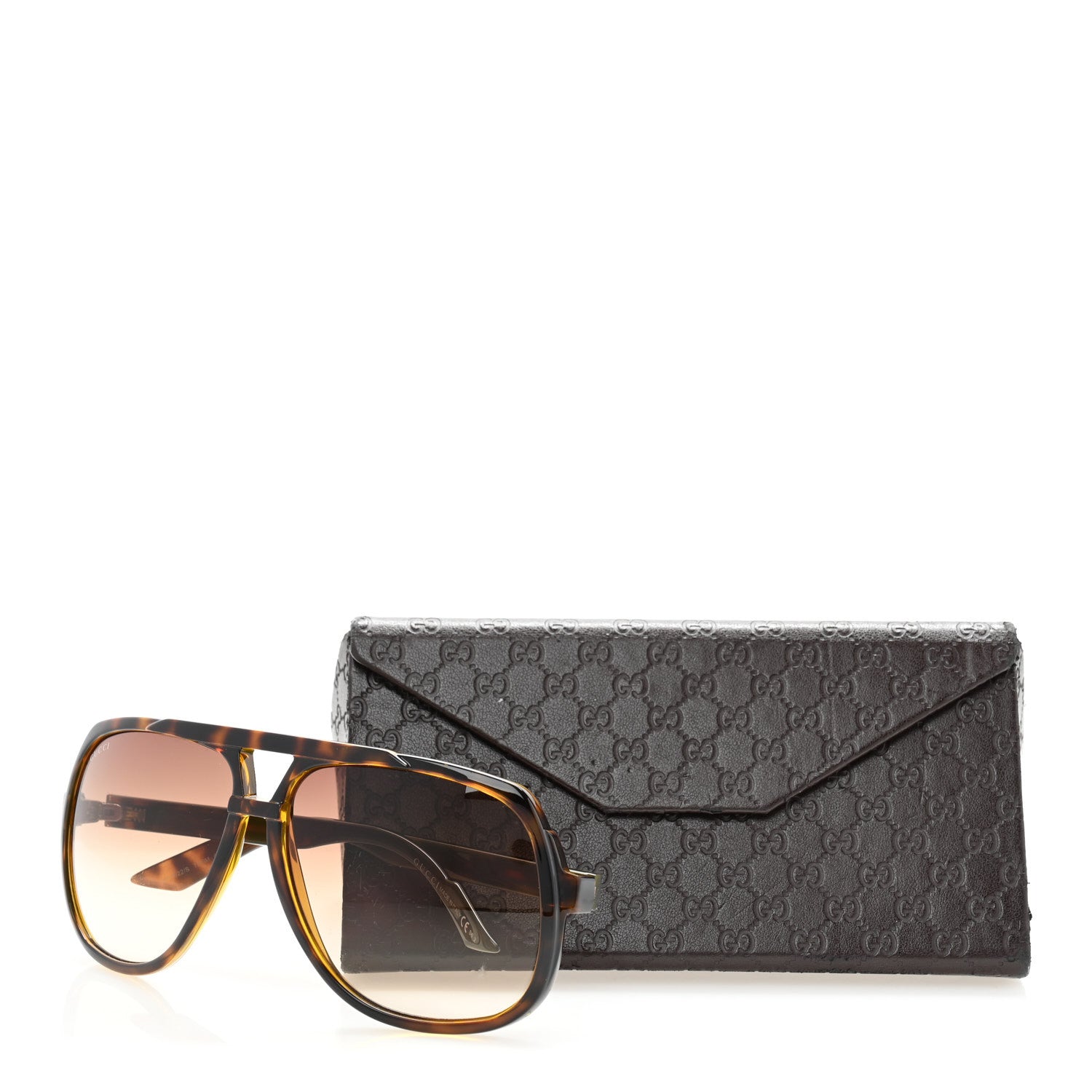 Gucci Acetate Aviator Sunglasses GG 1622/S Tortoise 1710278