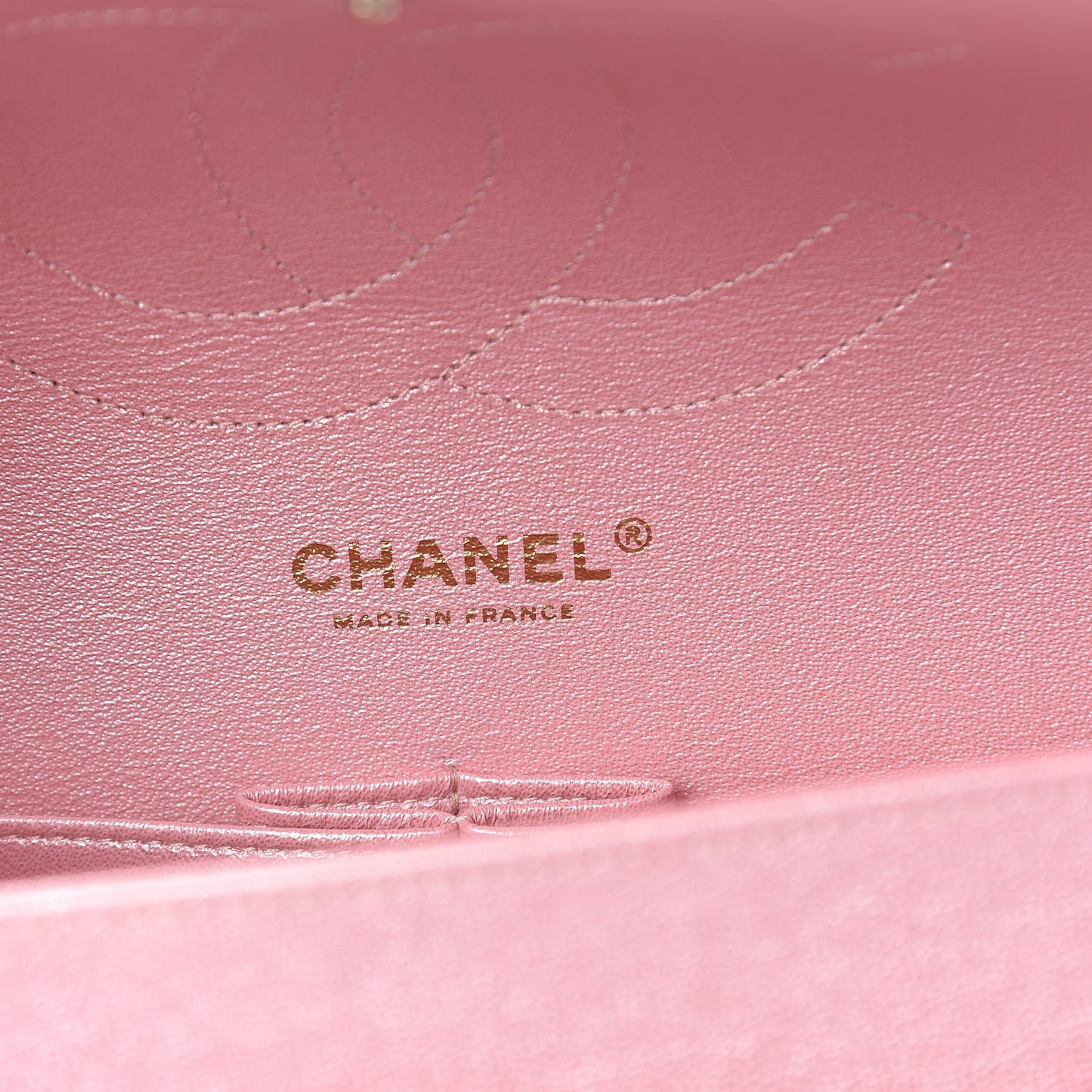 Iridescent Caviar Quilted Jumbo Double Flap Rose Pink