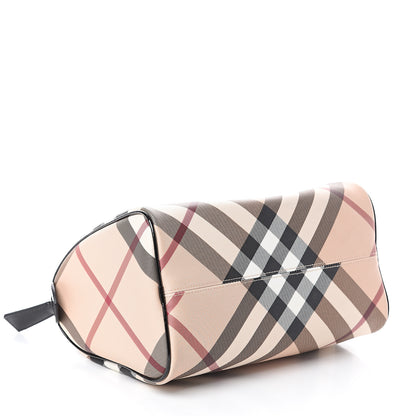 Burberry Supernova Check Patent Small Chester Bowling Bag Black 3 of 8