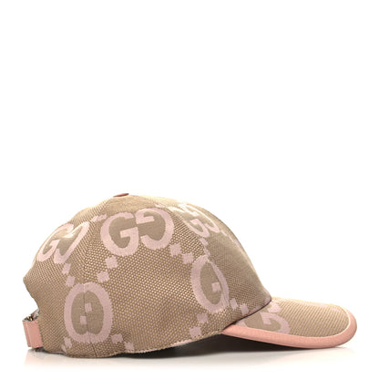 Gucci Monogram Jumbo GG Mosteri Baseball Hat XXL 60 Beige Light Pink 4 of 9