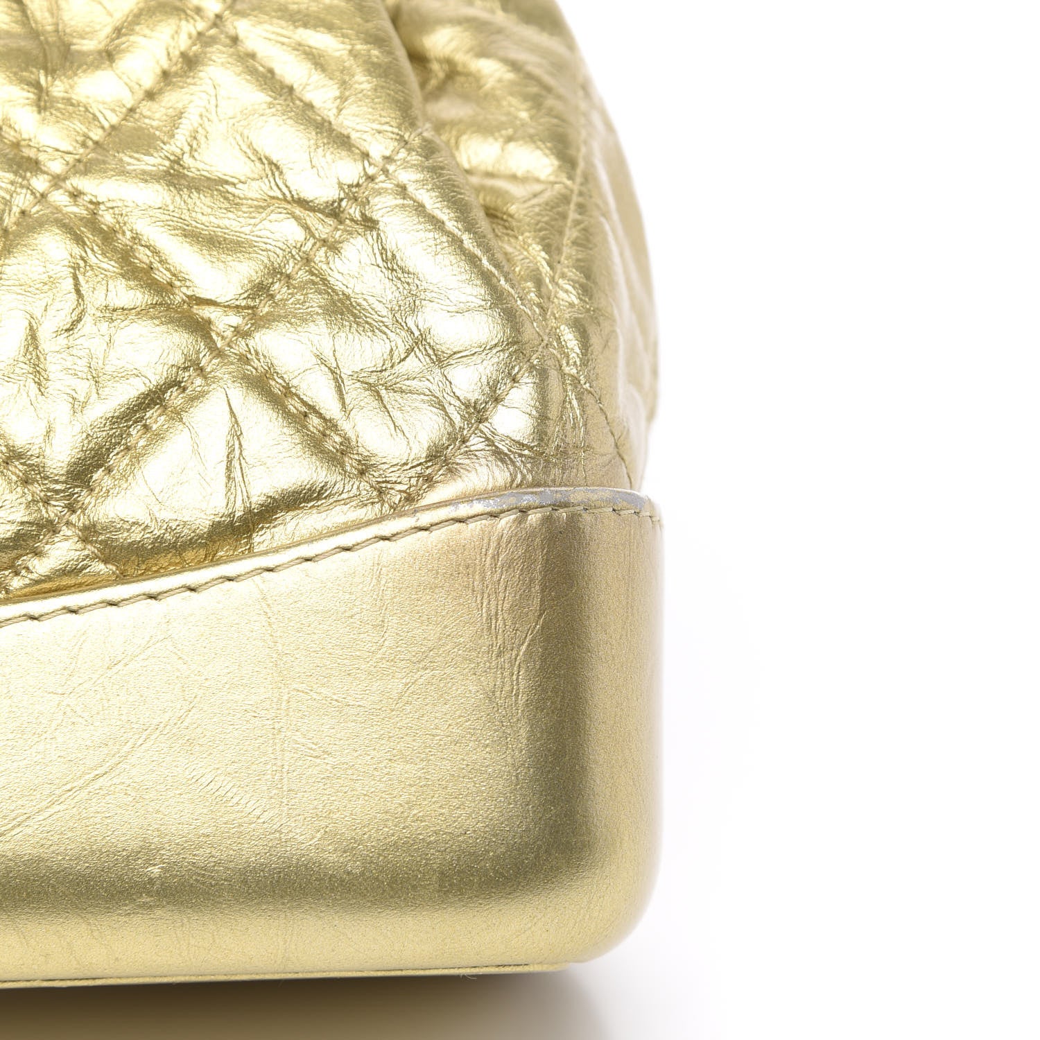 Chanel Metallic Lambskin Small Quilted Gabrielle Backpack Gold 9 of 12