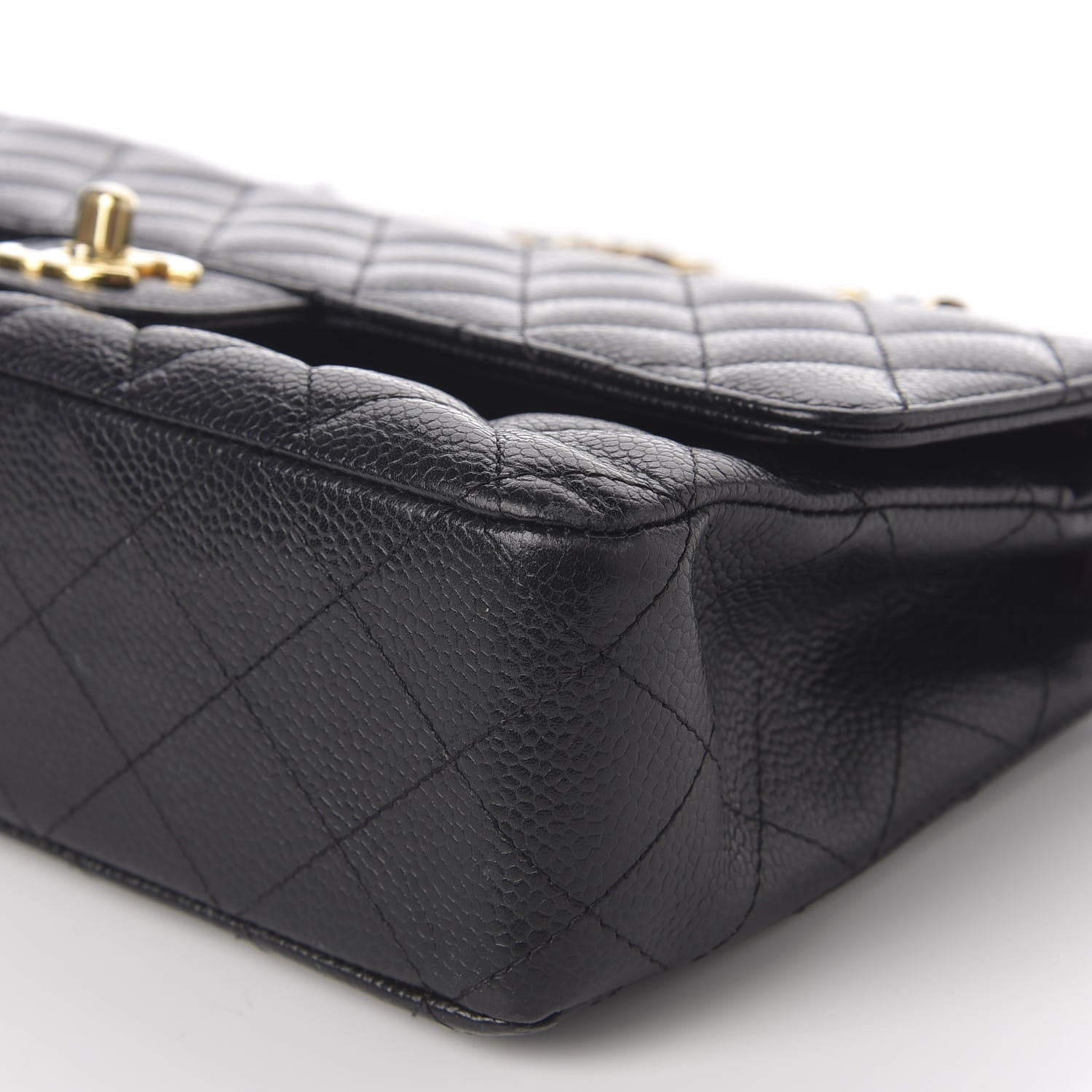 Chanel Caviar Quilted Medium Double Flap Black 8 of 13