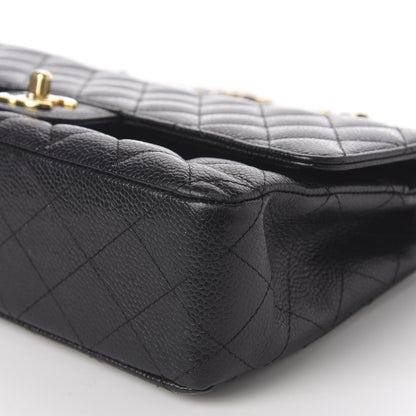 Chanel Caviar Quilted Medium Double Flap Black 8 of 13
