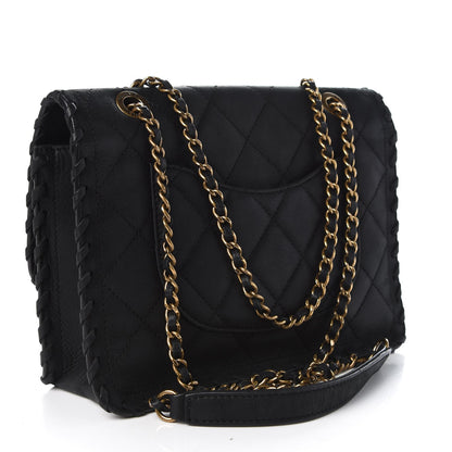 Chanel Iridescent Calfskin Small Happy Stitch Flap Black 3 of 7