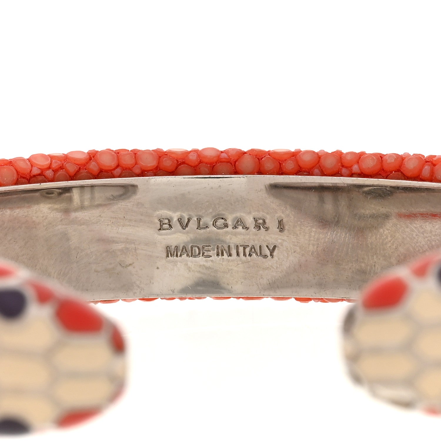 Bulgari Galuchat Serpenti Forever Bracelet S Coral 4 of 5