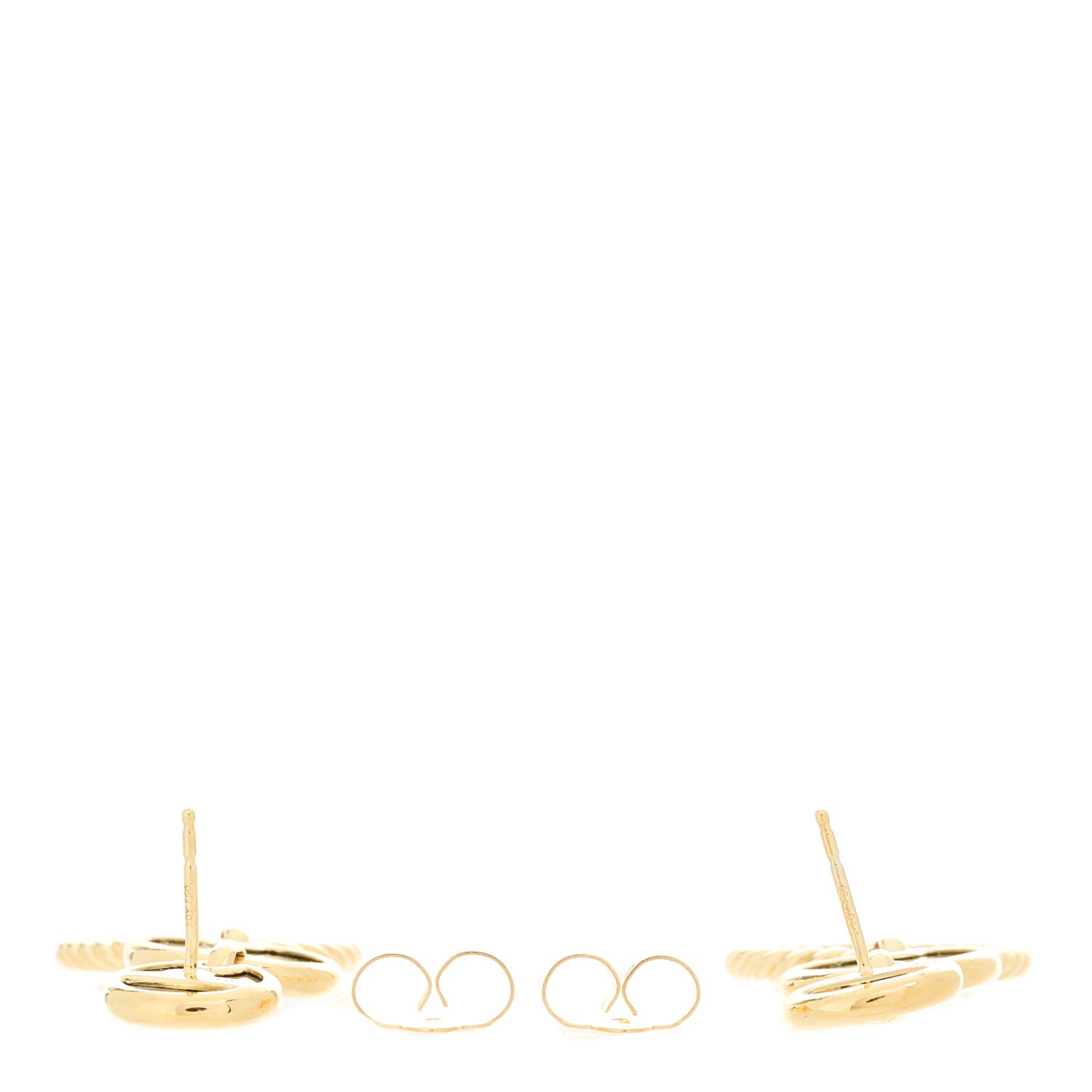 David Yurman 18K Yellow Gold Black Onyx Elements Triple Drop Earrings 3 of 4