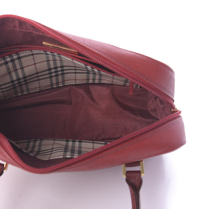 Burberry Textured Calfskin Tote Red 5 of 9