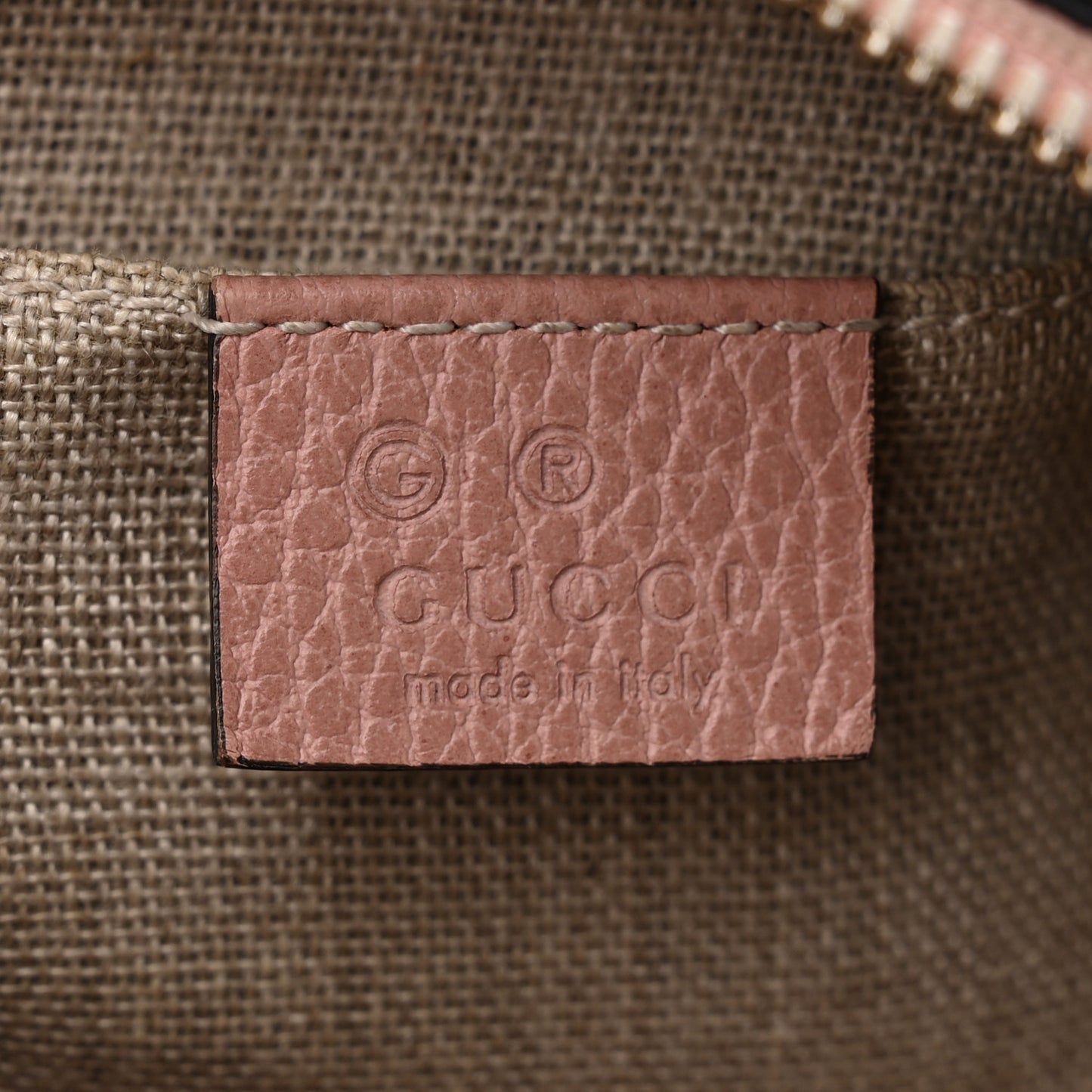 Monogram Mini Bree Messenger Bag Beige Soft Pink
