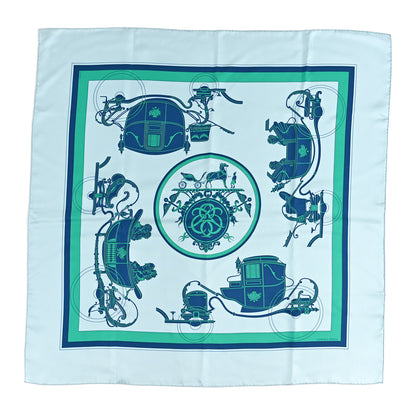 Hermes Silk Ex Libris Scarf 90 1 of 3