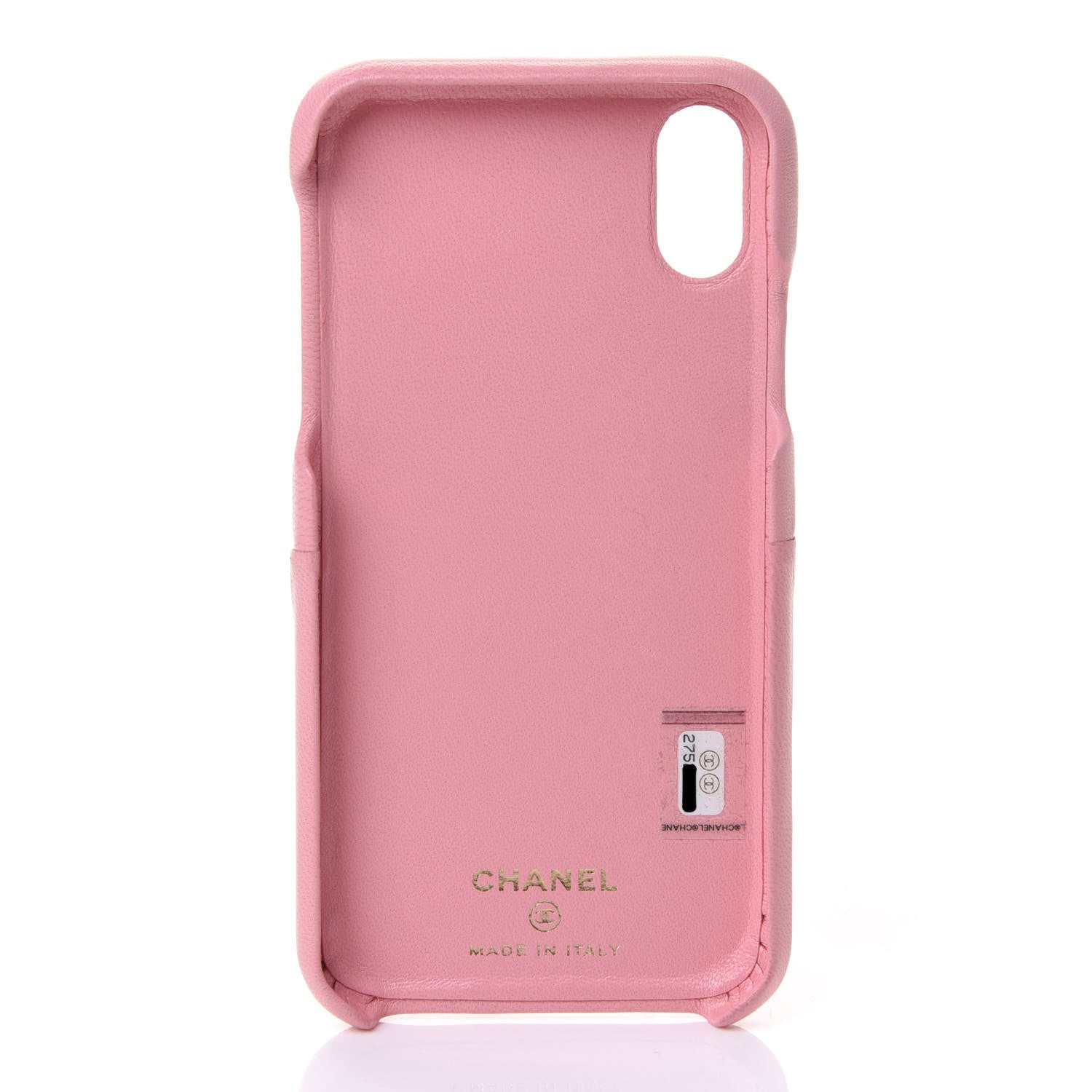 Chanel Lambskin Quilted iPhone X Coco Tech Case Pink 3 of 8