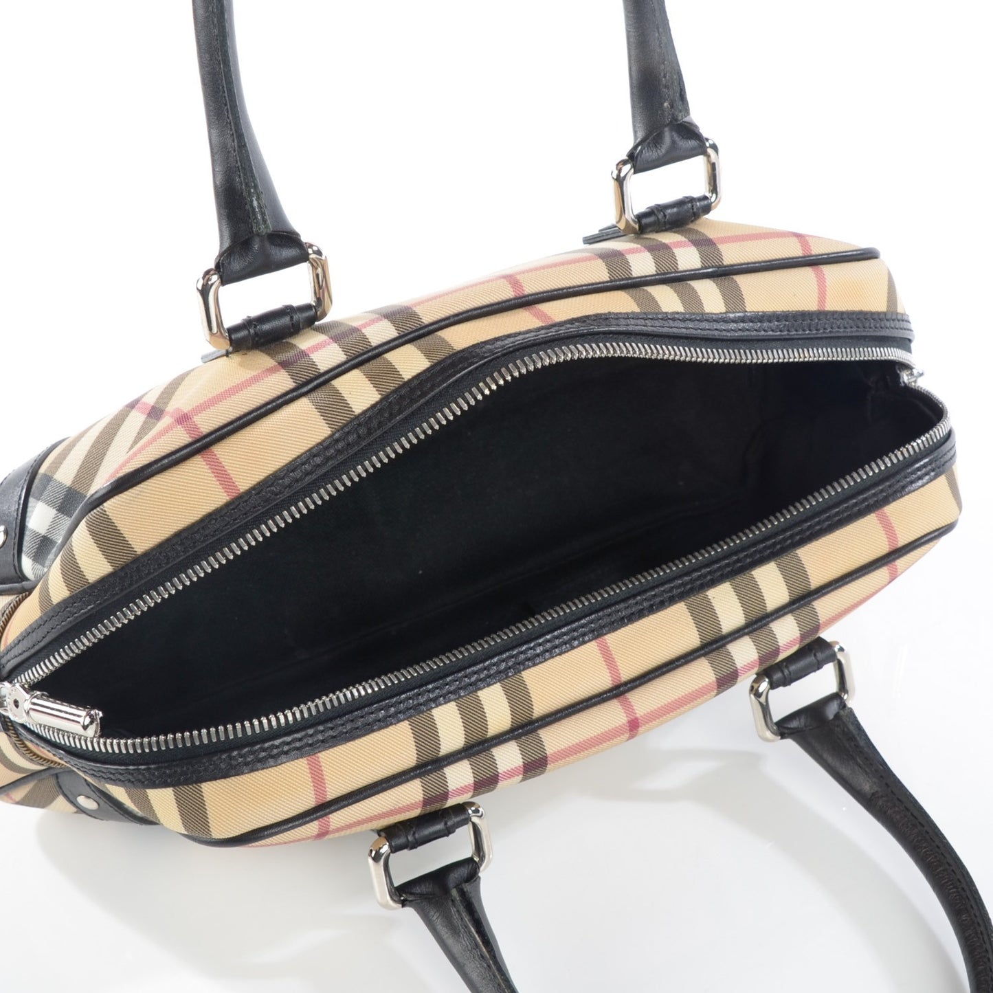 House Check Studded Bowler Black