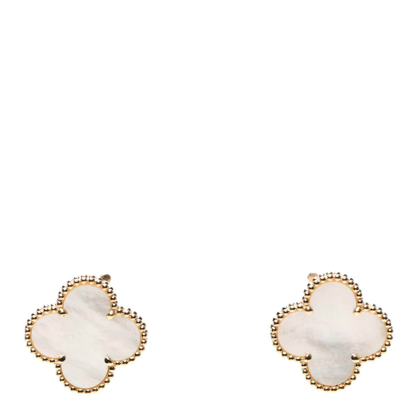 18K Yellow Gold Mother of Pearl Magic Alhambra Earrings