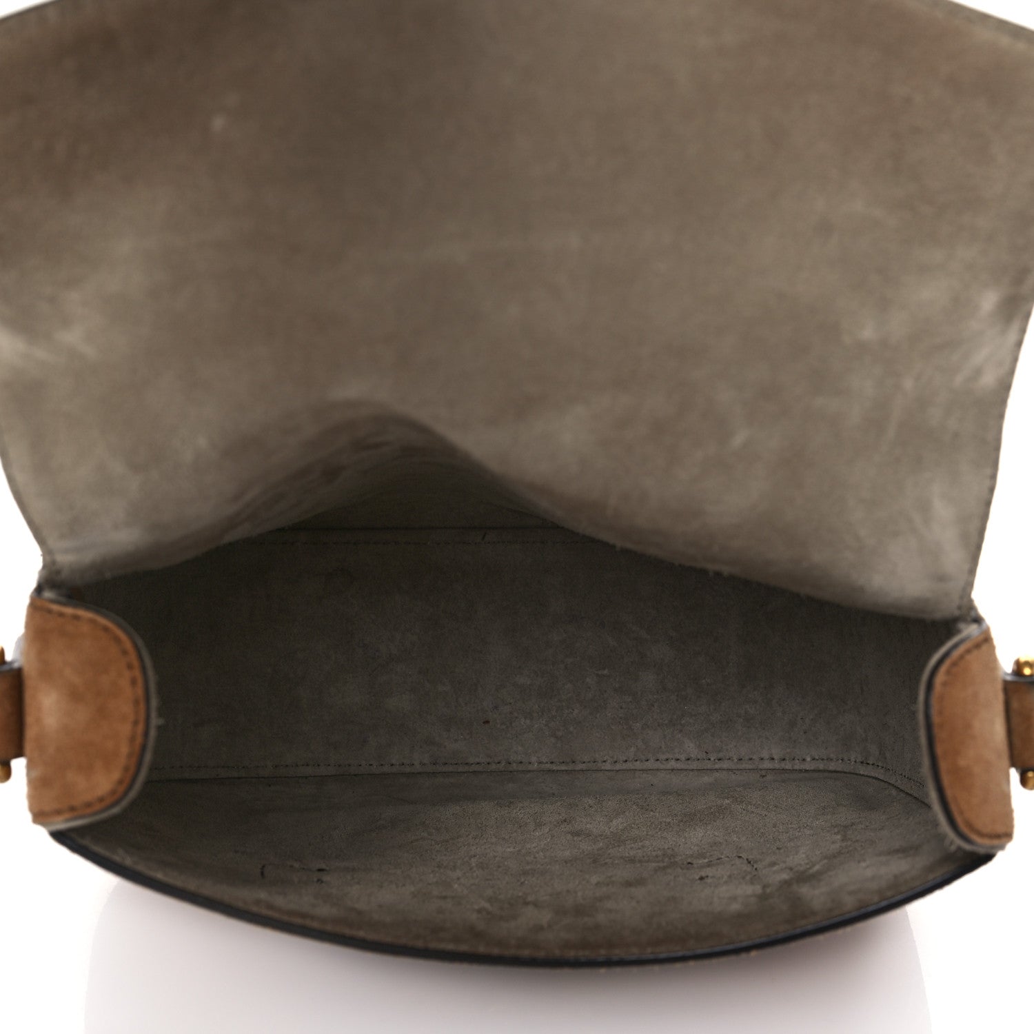 Gucci Suede Medium Lady Web Shoulder Bag New Marron 5 of 10