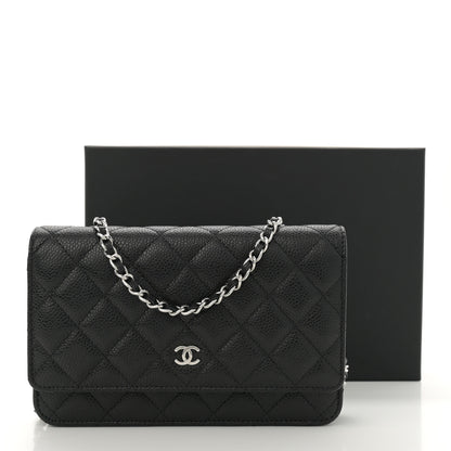 Chanel Caviar Quilted Wallet on Chain WOC Black 11 of 11