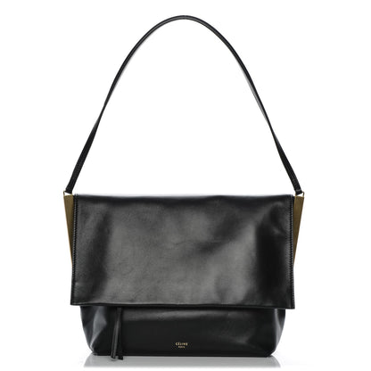 Celine Smooth Calfskin Flap Clasp Bag Black 1 of 7