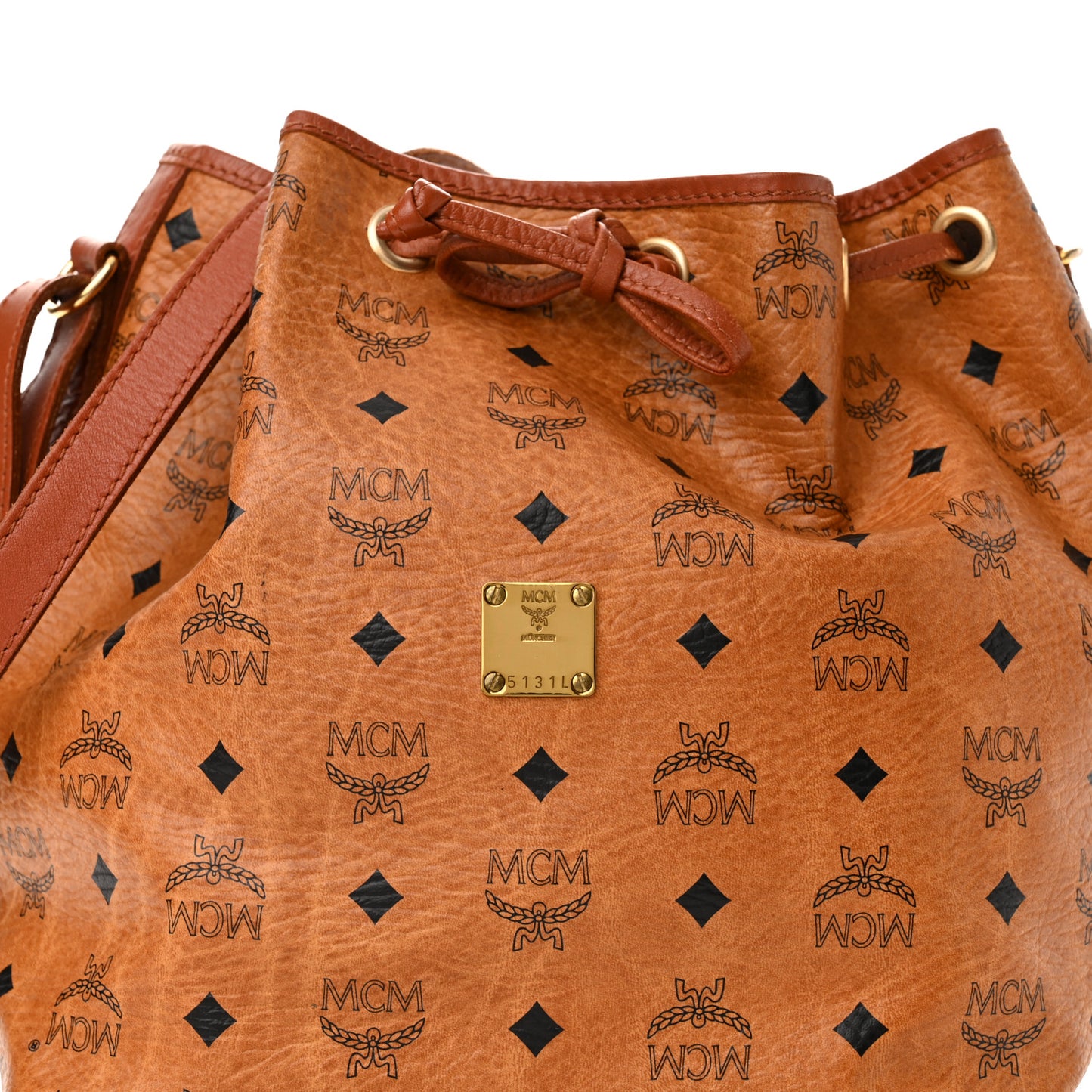 Visetos Essential Drawstring Bag Cognac