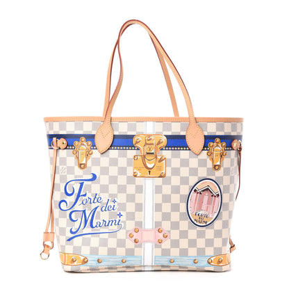 Louis Vuitton Damier Azur Summer Trunks Forte Dei Marmi Neo Neverfull MM 3 of 15