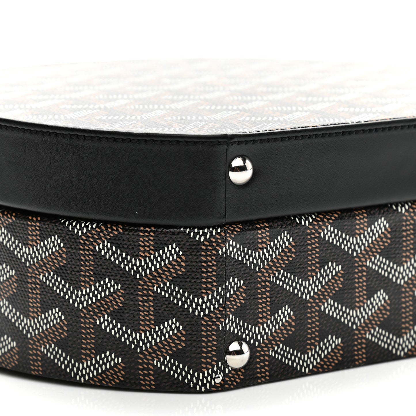 Goyardine Alto Hatbox Black
