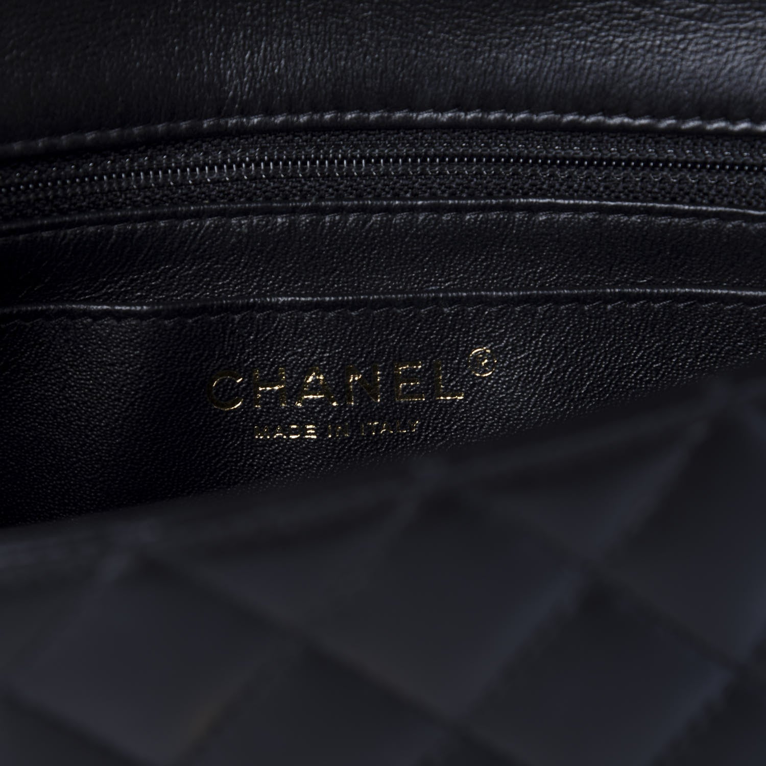 Chanel Lambskin Quilted Mini Rectangular Flap Black 8 of 11