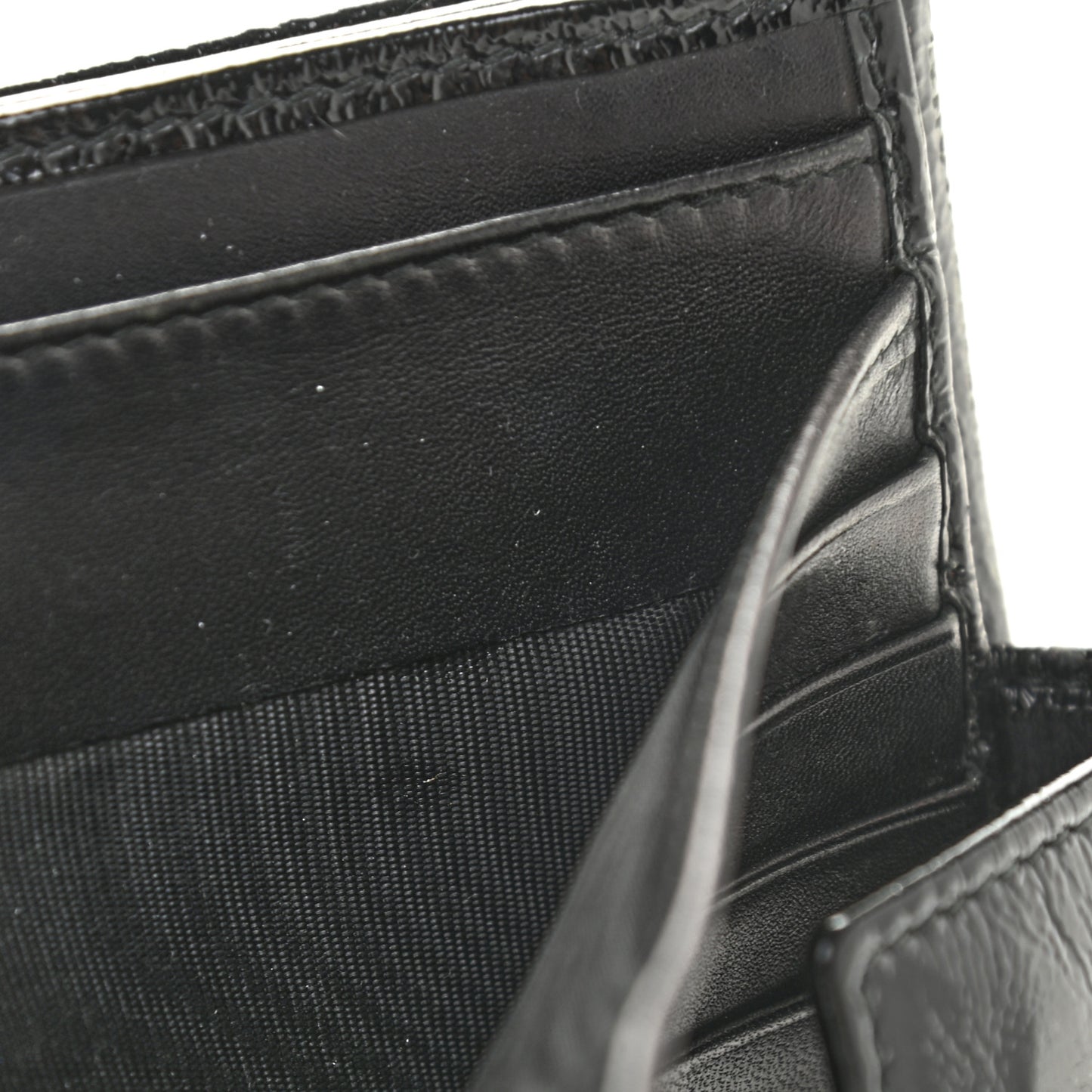 Goatskin Belle de Jour French Wallet Black